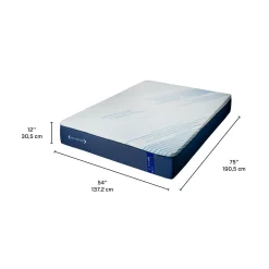 Matelas double roulé semi-ferme en mousse mémoire - 54