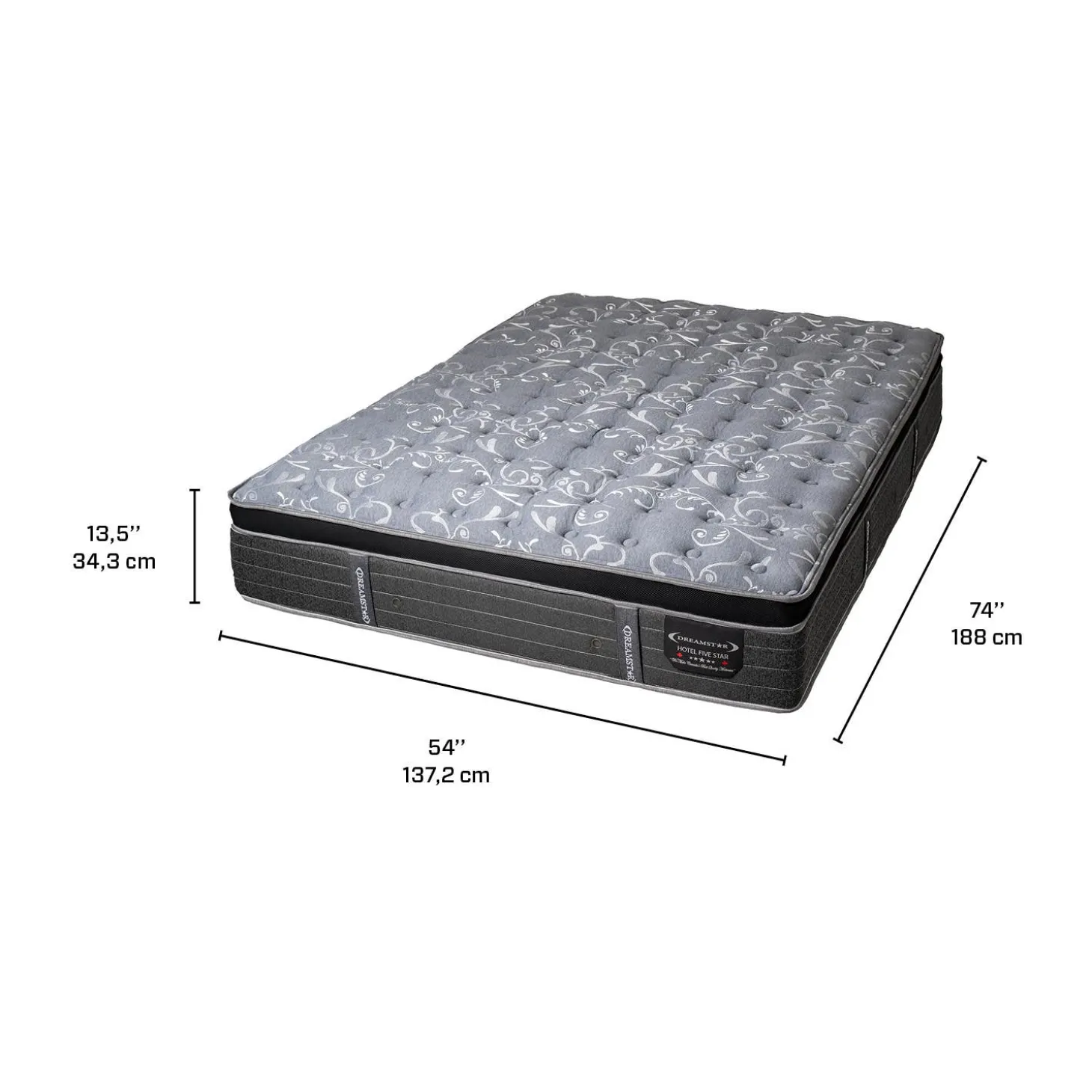 Matelas double semi-ferme à ressorts ensachés - 54"