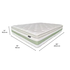 Matelas king roulé hybride semi-ferme - 80