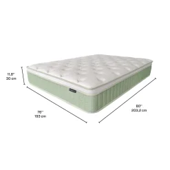 Matelas king roulé hybride semi-ferme - 80