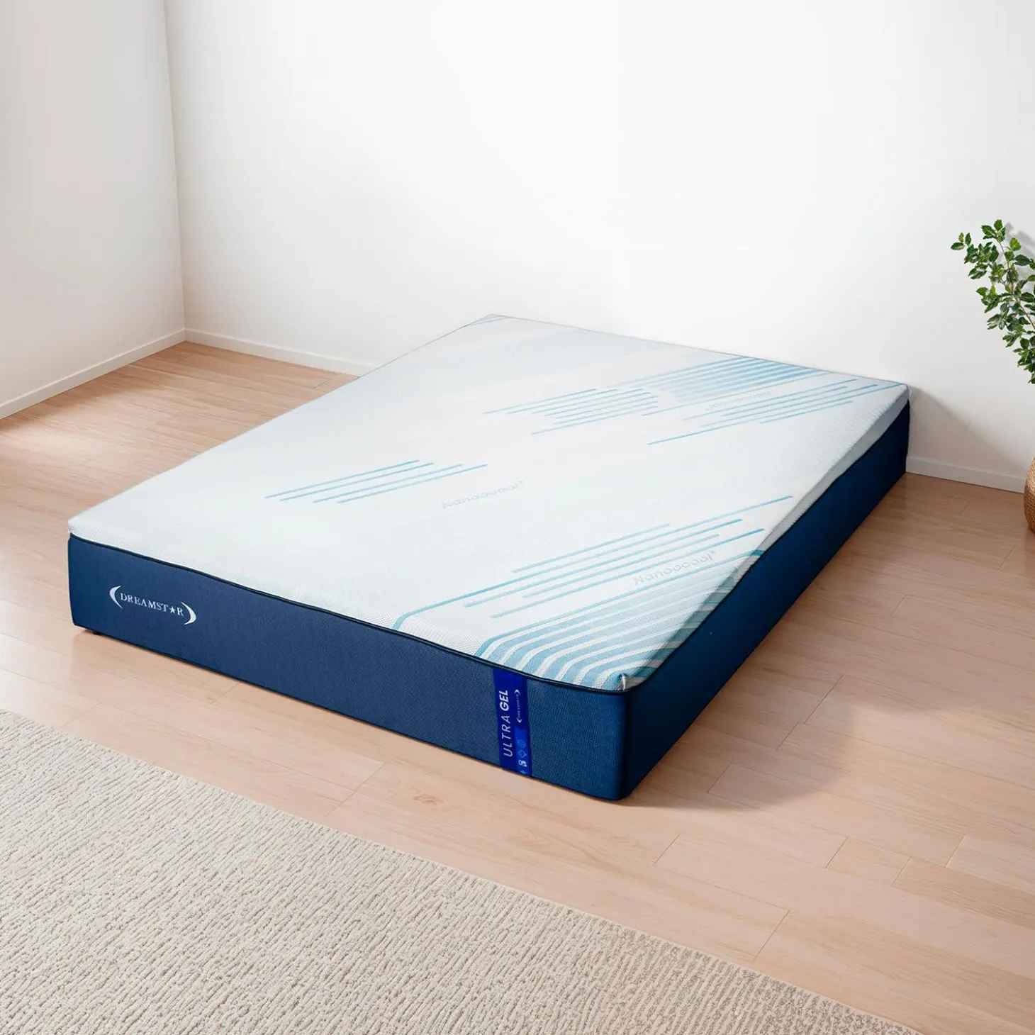 Matelas king roulésemi-ferme en mousse mémoire- 78"