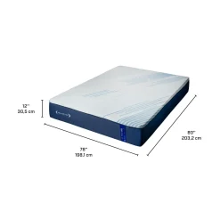 Matelas king roulésemi-ferme en mousse mémoire- 78