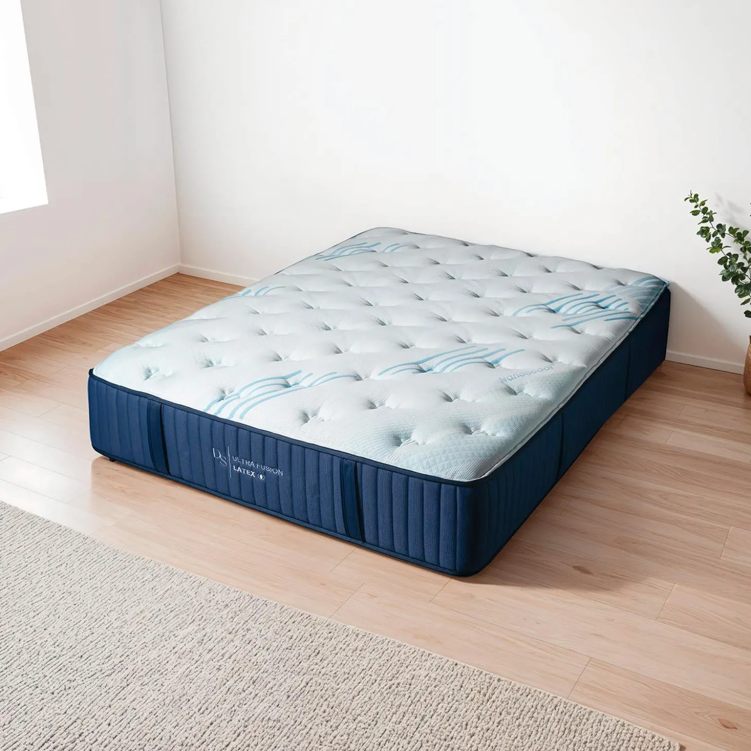 Matelas king roulésemi-ferme en mousse mémoire- 78"