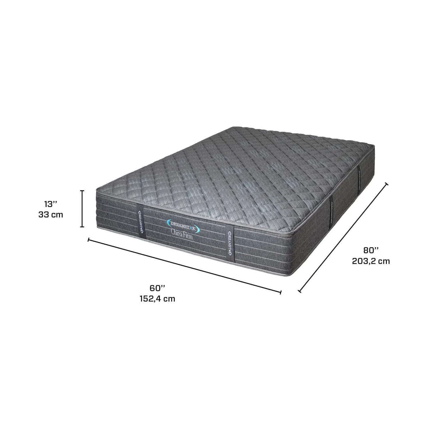 Matelas queen ferme à ressorts ensachés- 60"