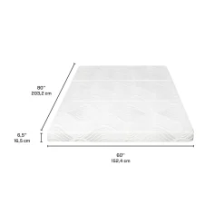 Matelas queen pliable en mousse mémoire à 3 volets - 60
