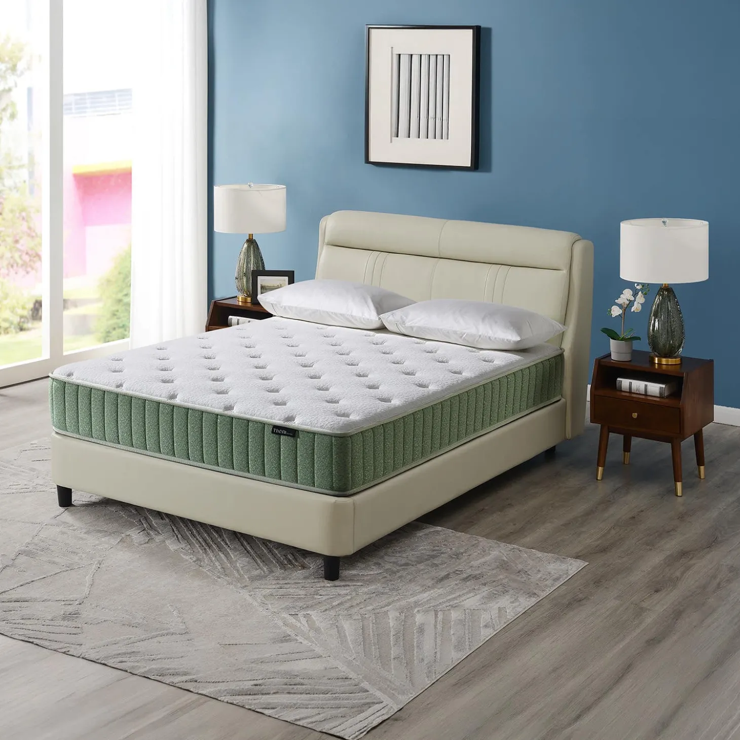 Matelas queen roulé à ressorts ensachés ferme - 60"