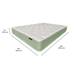 Matelas queen roulé à ressorts ensachés ferme - 60