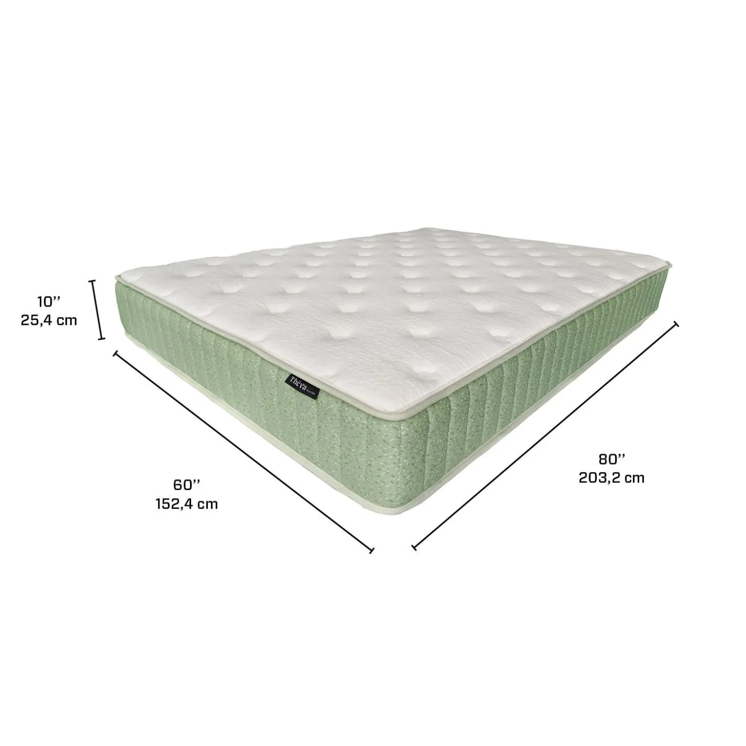 Matelas queen roulé à ressorts ensachés ferme - 60"