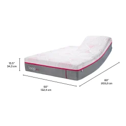 Matelas queen roulé ferme avec nanoressorts à têtes séparées - 60