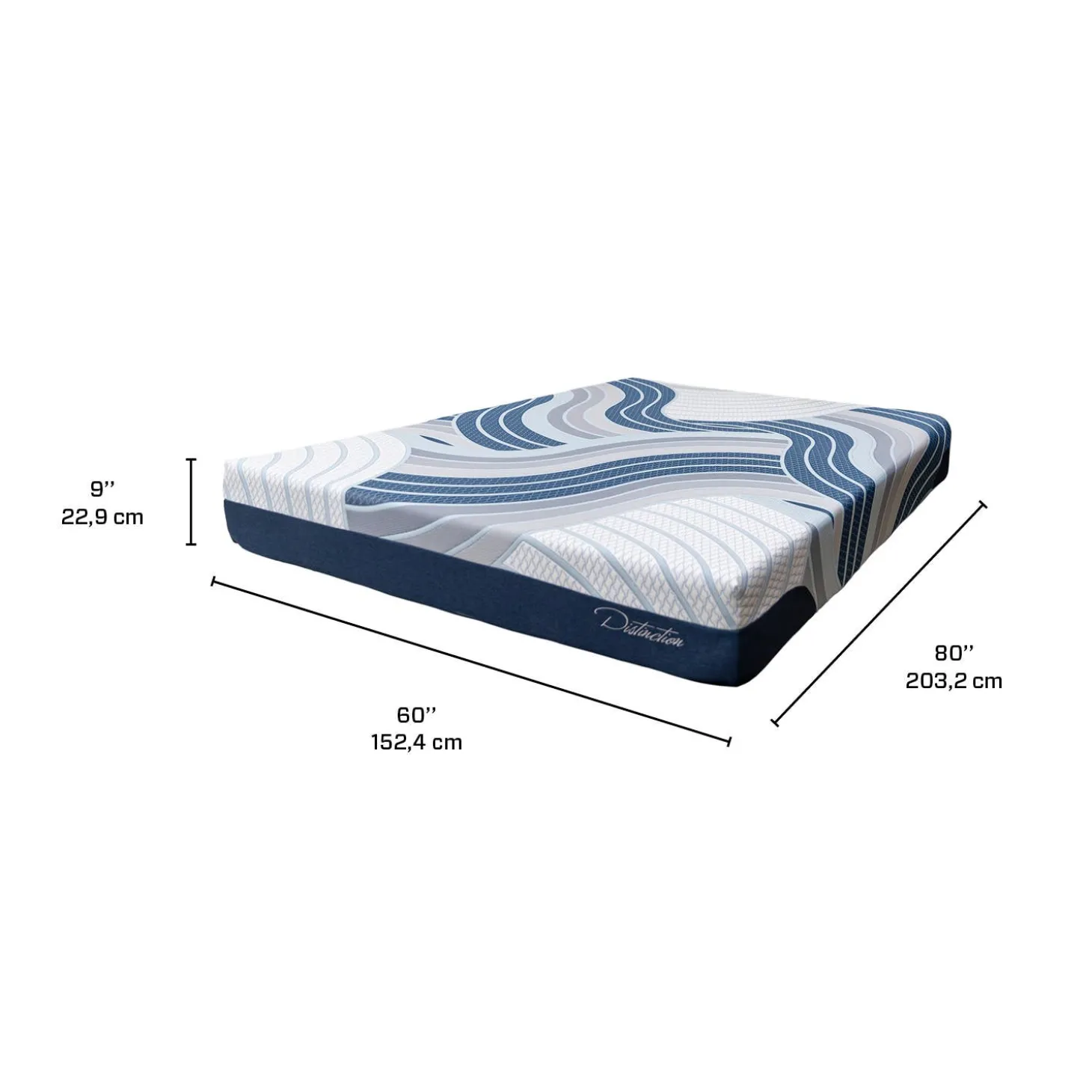 Matelas queen roulé semi-fermehybride - 60"