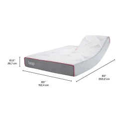 Matelas queen roulé semi-fermeen mousse mémoire à têtes séparées - 60