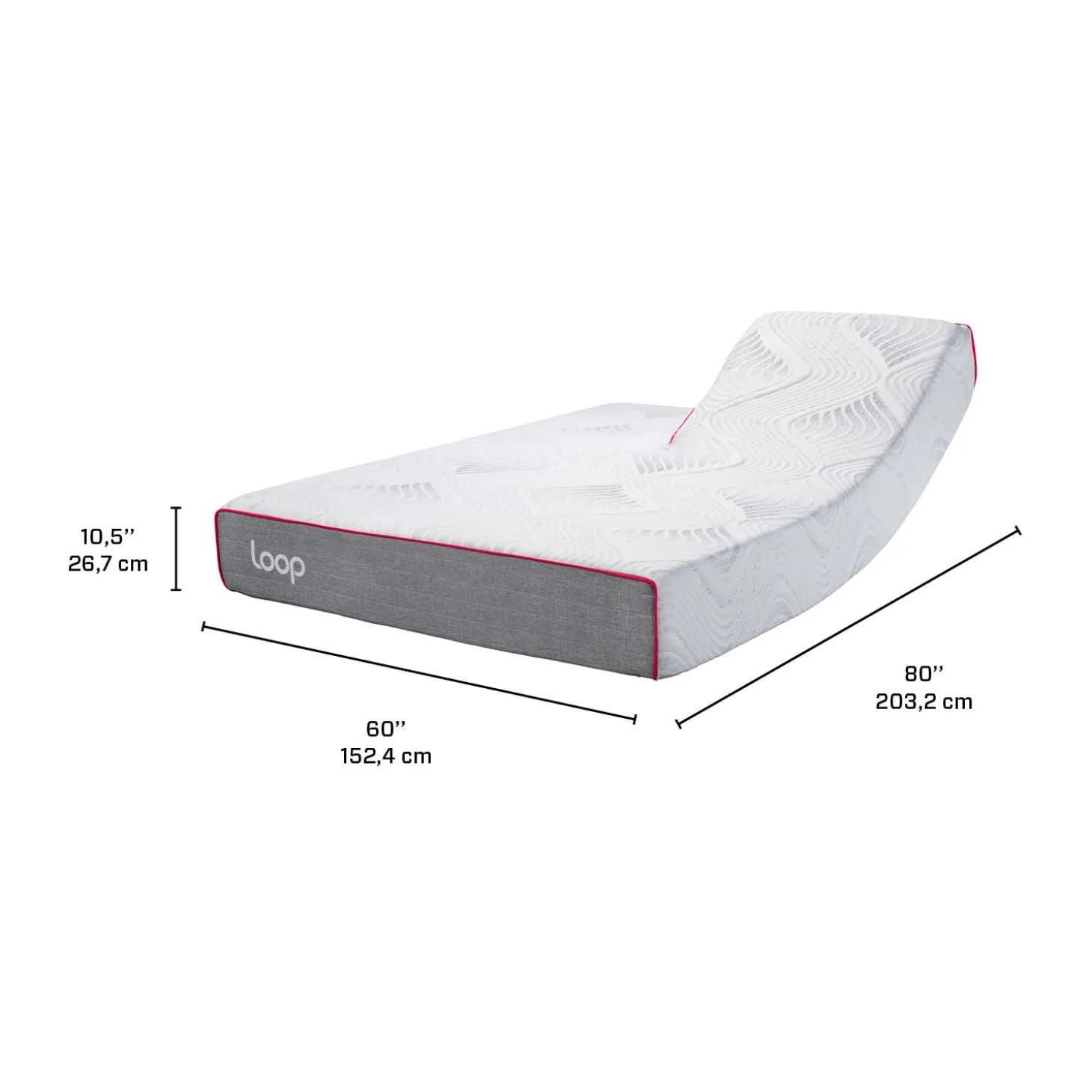 Matelas queen roulé semi-fermeen mousse mémoire à têtes séparées - 60"