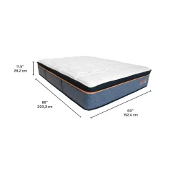 Matelas queen roulé semi-fermeà ressorts ensachés - 60