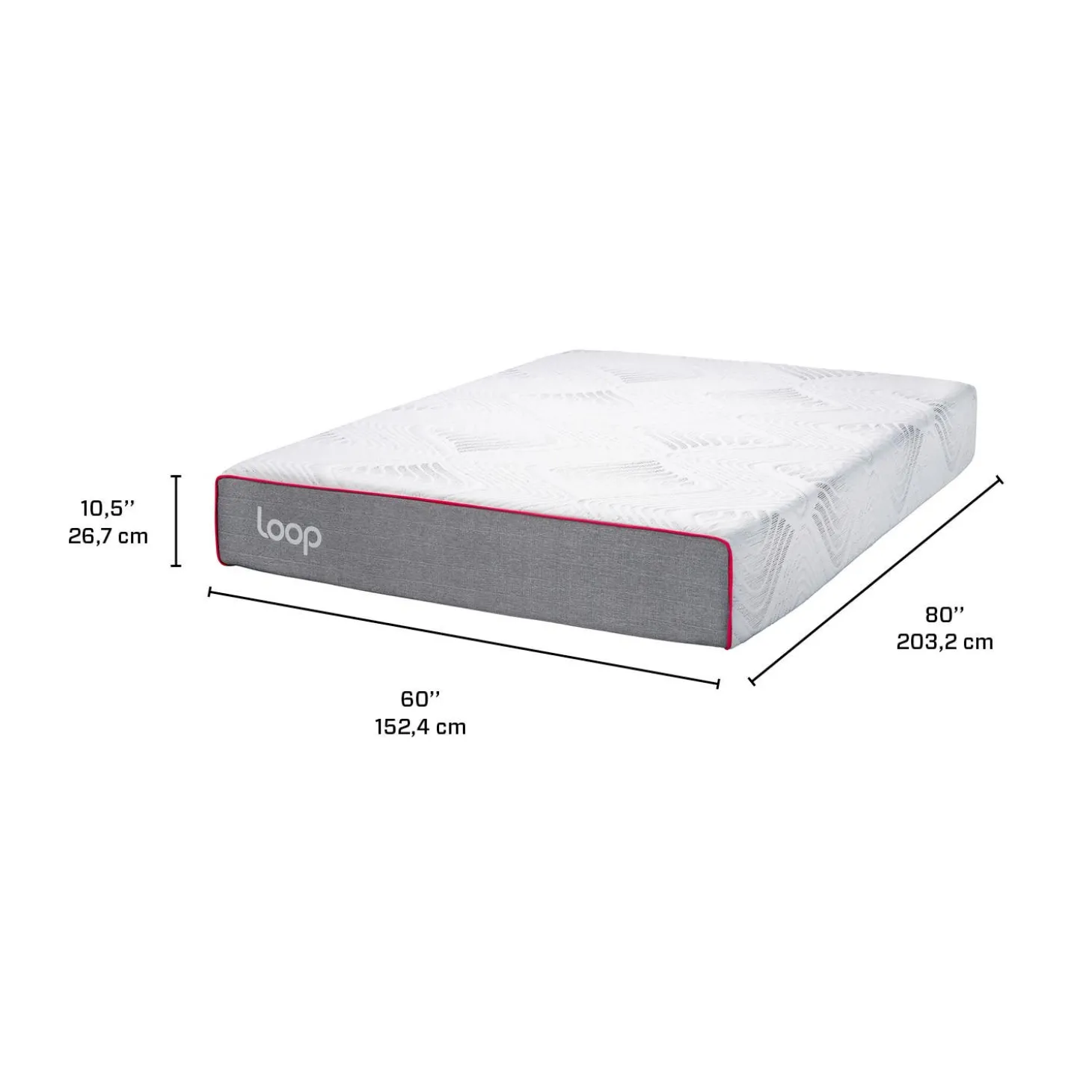 Matelas queen roulé semi-fermeen mousse mémoire - 60"