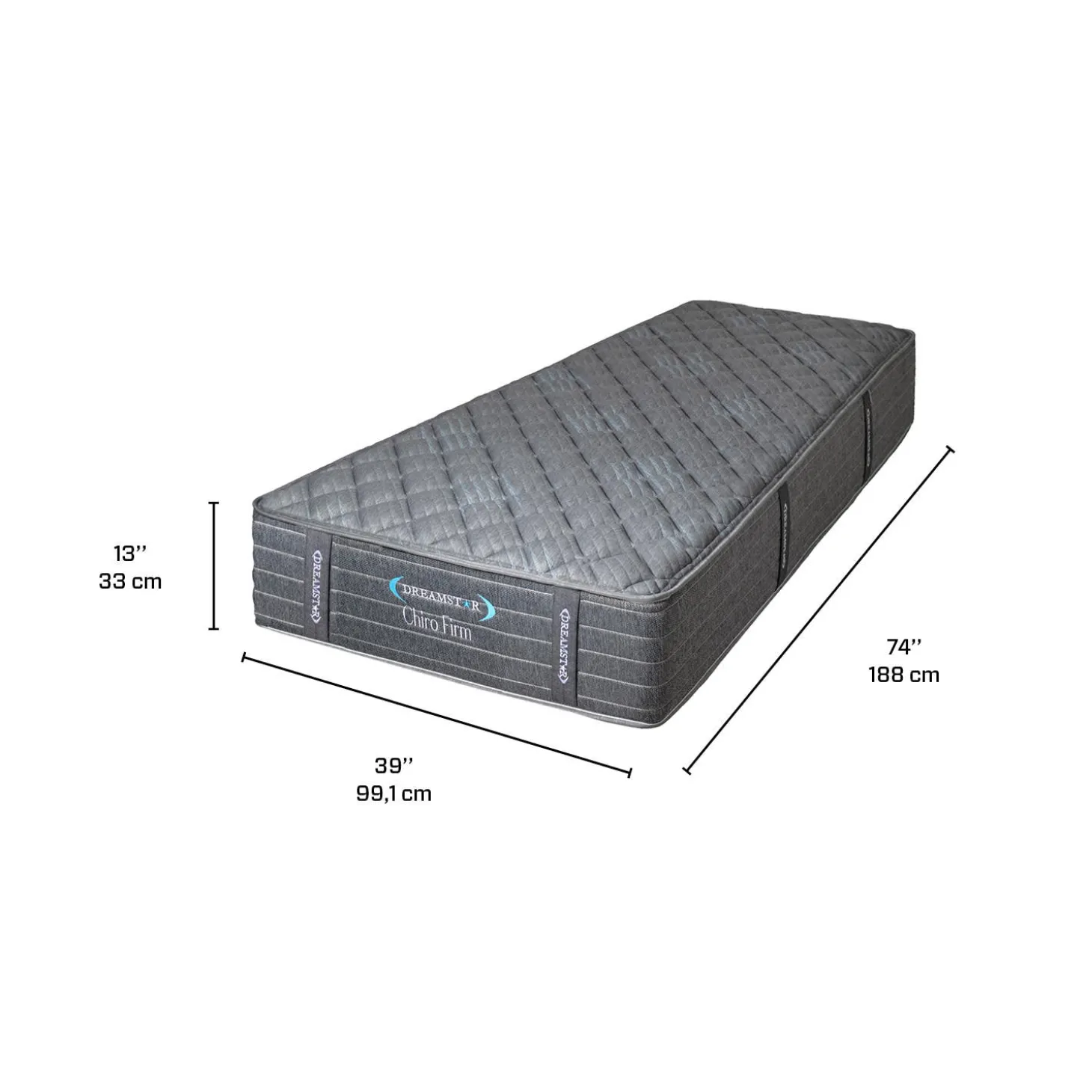 Matelas simple ferme à ressorts ensachés- 39"