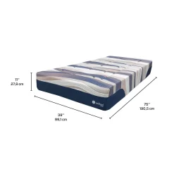 Matelas simple moelleux à ressorts ensachés - 39