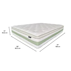 Matelas simple roulé hybride semi-ferme - 39