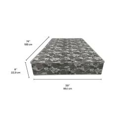 Matelas simple semi-ferme à ressorts
