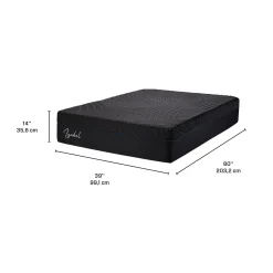 Matelas simple XL roulé en mousse mémoire semi-ferme - 39