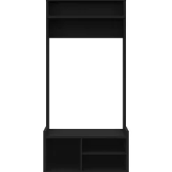 Meuble d'entrée avec rangement noir