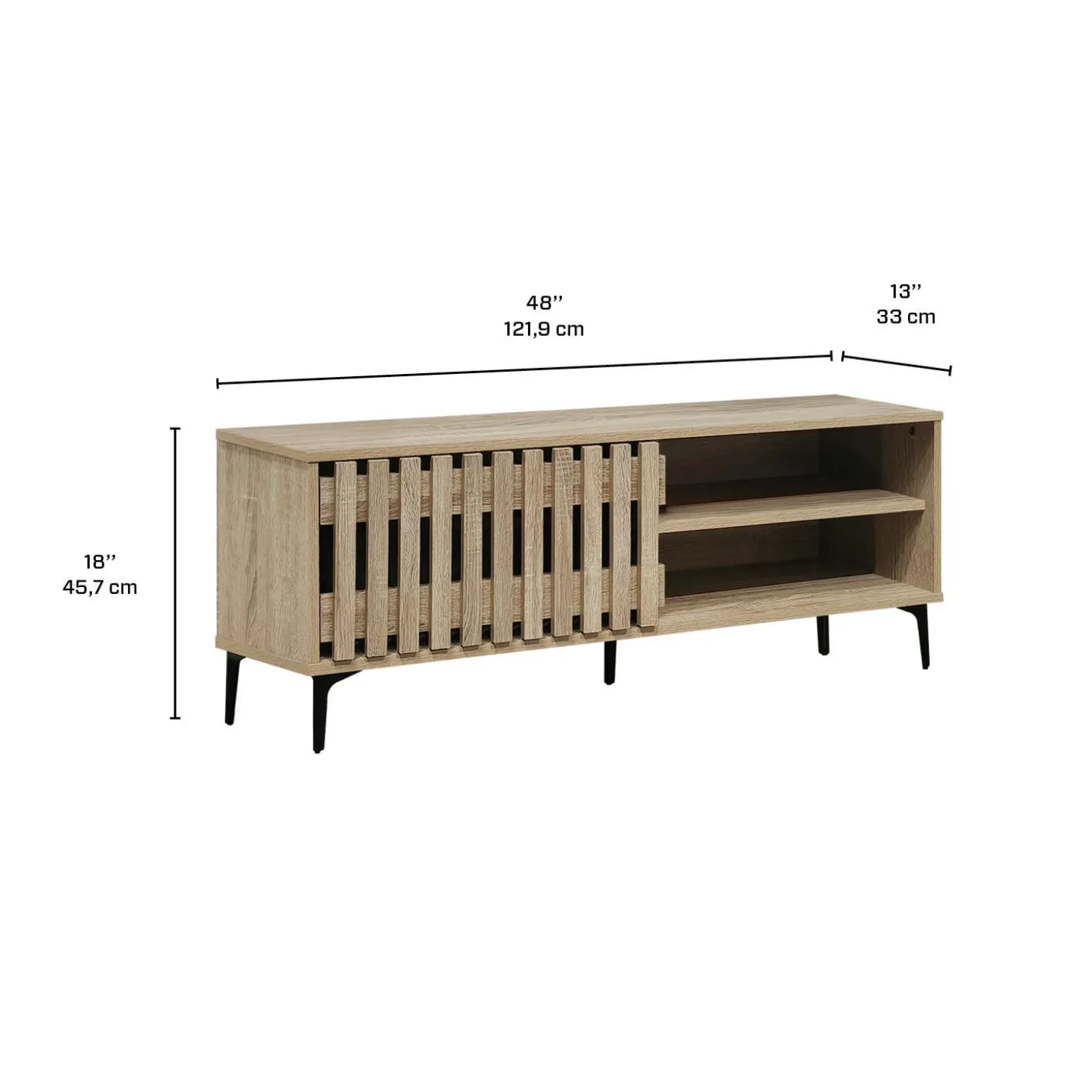 Meuble télé avec rangement - 48"