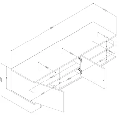 Meuble télé avec rangement 60'' - South Shore