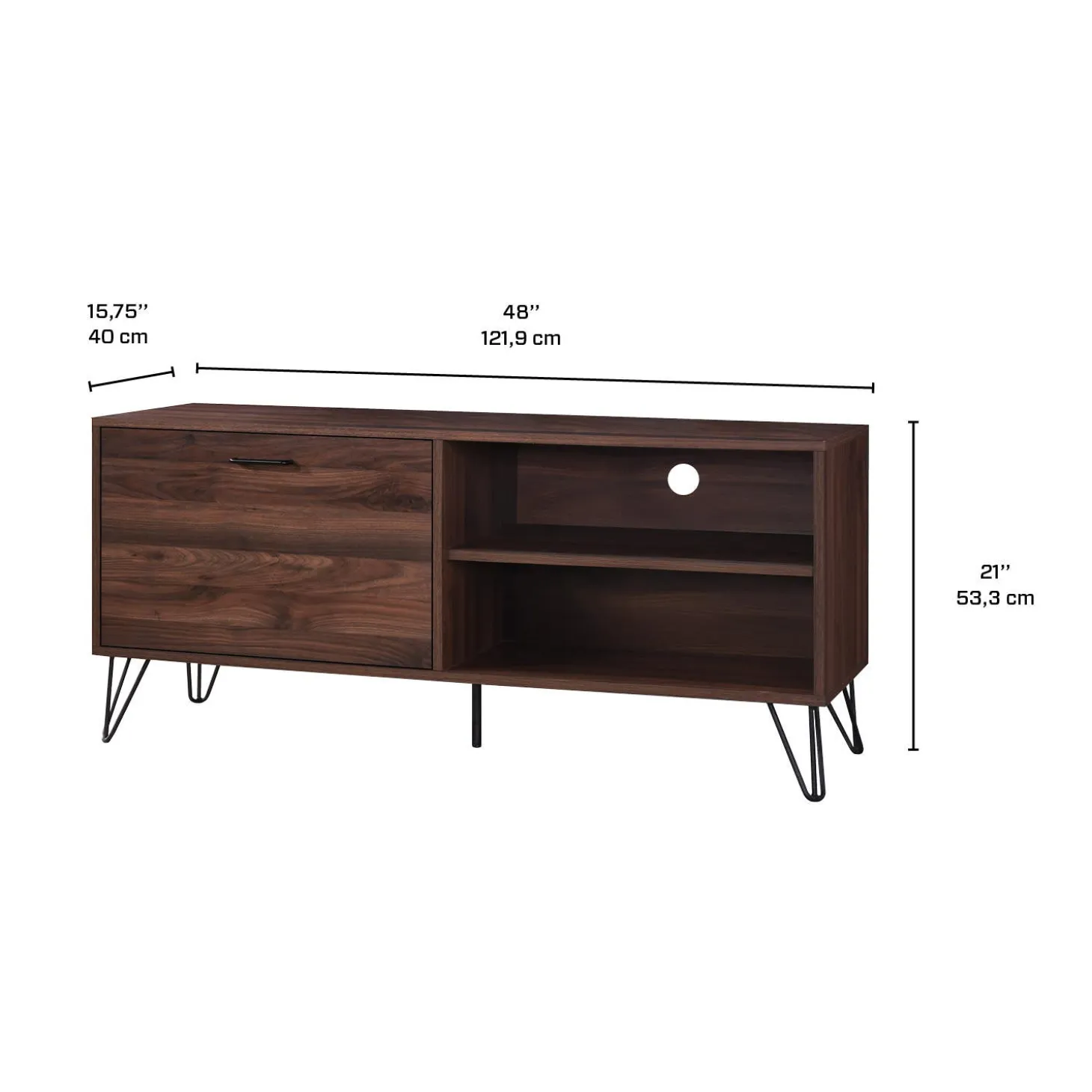 Meuble télé avec rangement - 48"