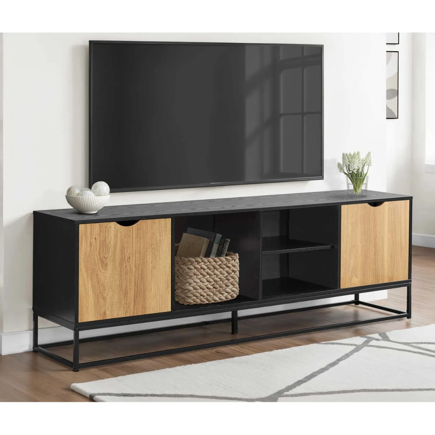 Meuble télé avec rangement 72" - Monarch