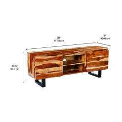 Meuble télé en bois massif - 58