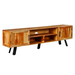 Meuble télé en bois massif - 70