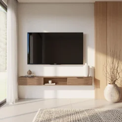 Meuble télé mural avec rangement 72" - Nexera