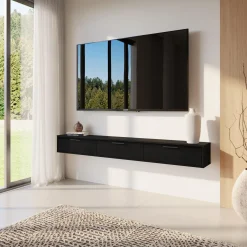 Meuble télé mural avec rangement 72
