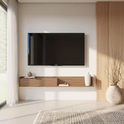 Meuble télé mural avec rangement 72" - Nexera