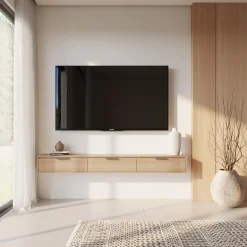 Meuble télé mural avec rangement 72" - Nexera