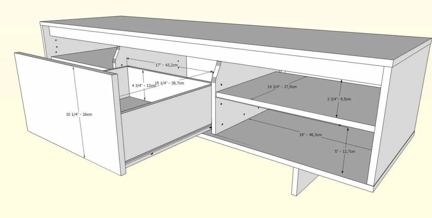 Meuble TV 60" - Nexera
