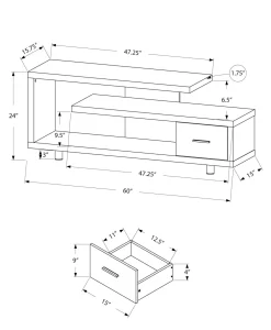 Meuble TV avec tiroir 60