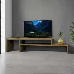 Meuble TV extensible et rétractable 54" à 86"