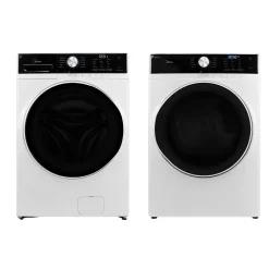 Midea Ensemble laveuse sécheuse, Blanc, Chargement frontal
