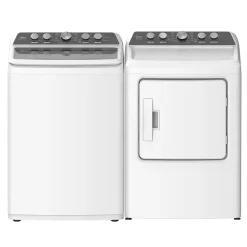 Midea Ensemble laveuse sécheuse, Blanc, Chargement par le haut