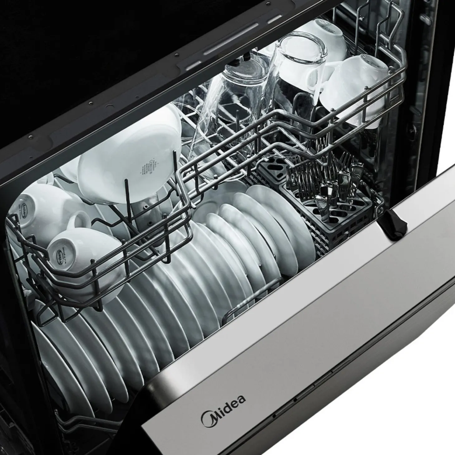 Midea Lave-vaisselle Encastré Acier inoxydable 24" 52dB - MDF24P2BST