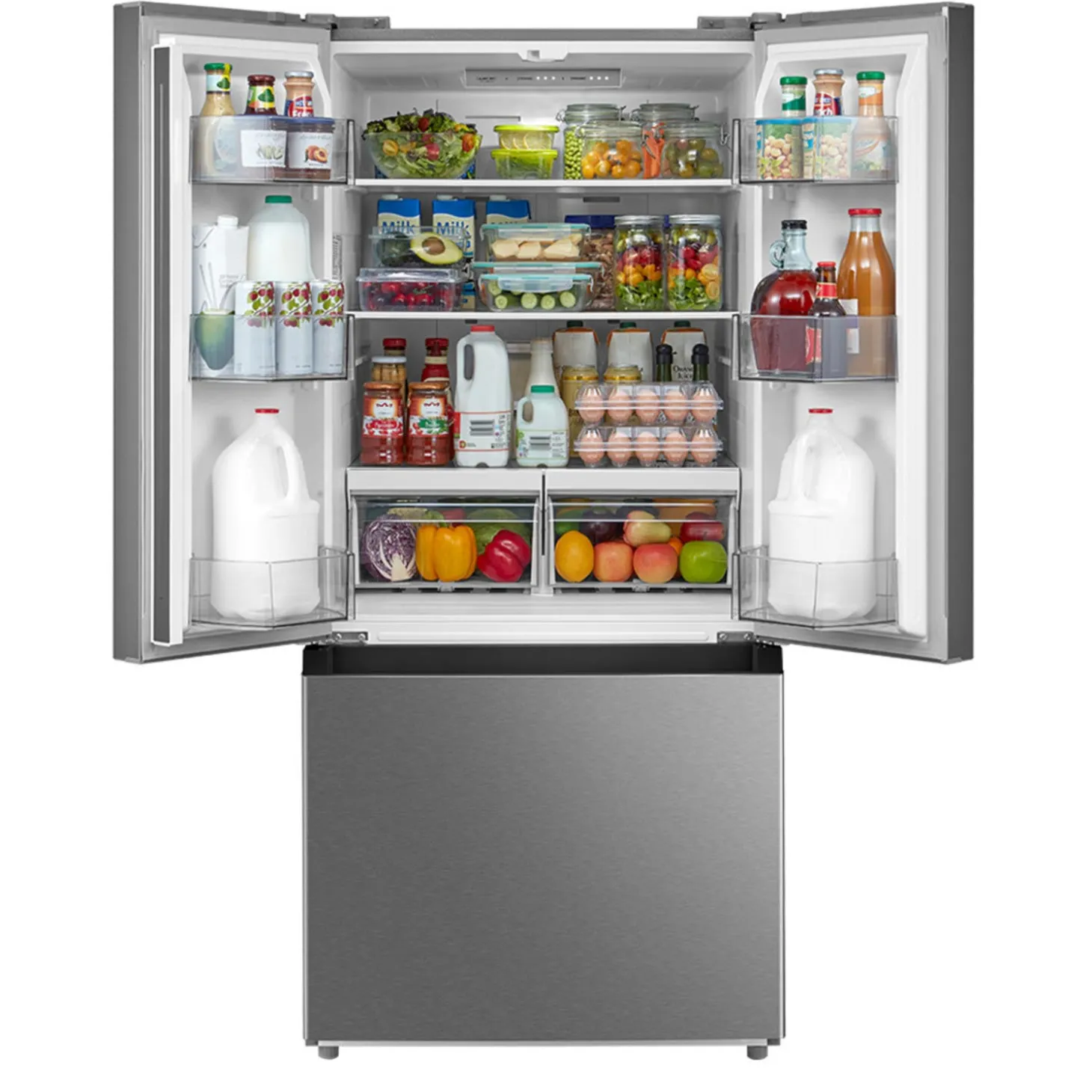 Midea Refrigerateur 18 pi3 30 po Inox Portes françaises - MRF18B4AST