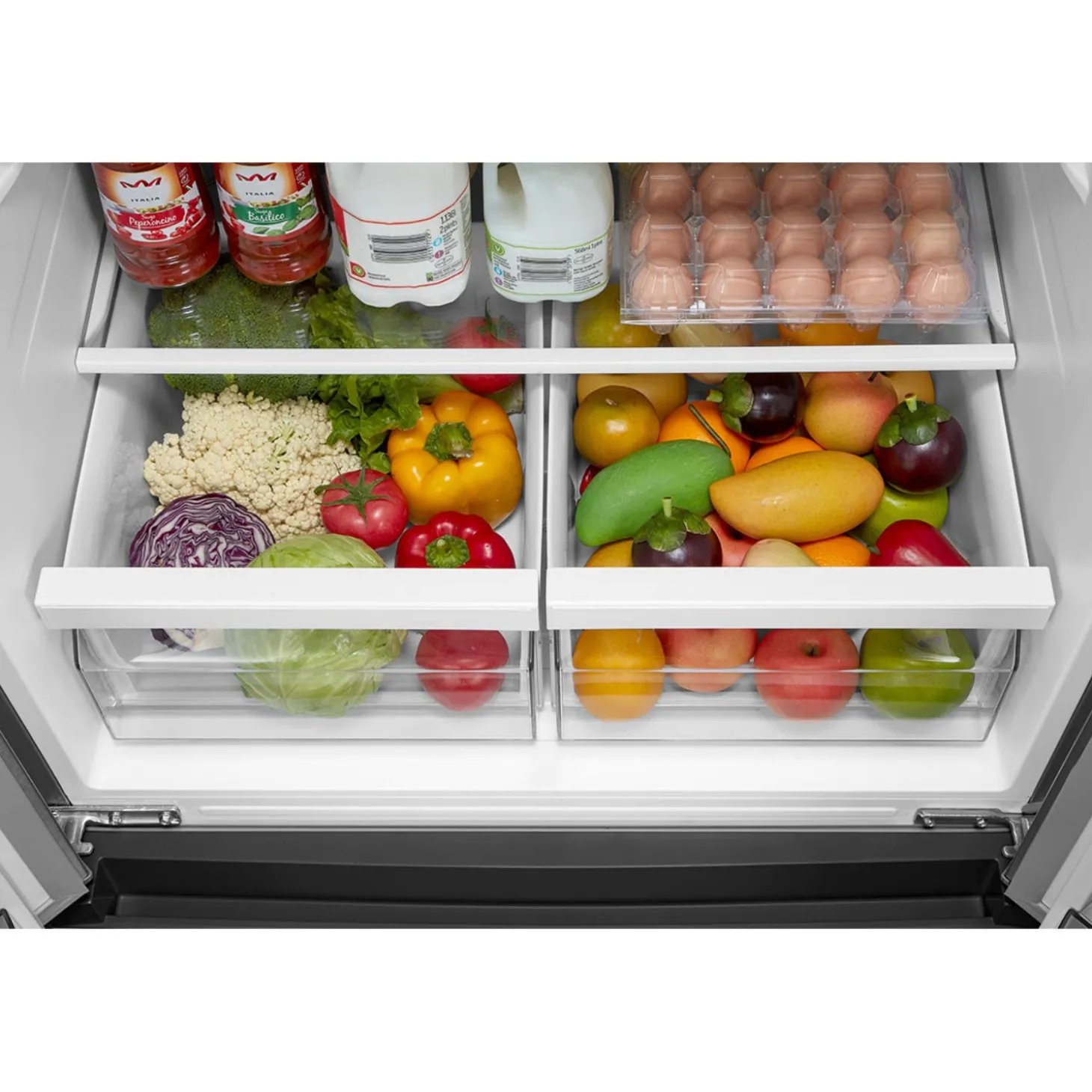 Midea Refrigerateur 18 pi3 30 po Inox Portes françaises - MRF18B4AST