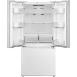 Midea Réfrigérateur 18,4 pi3 30 po Blanc Portes françaises - MRF18B4AWW