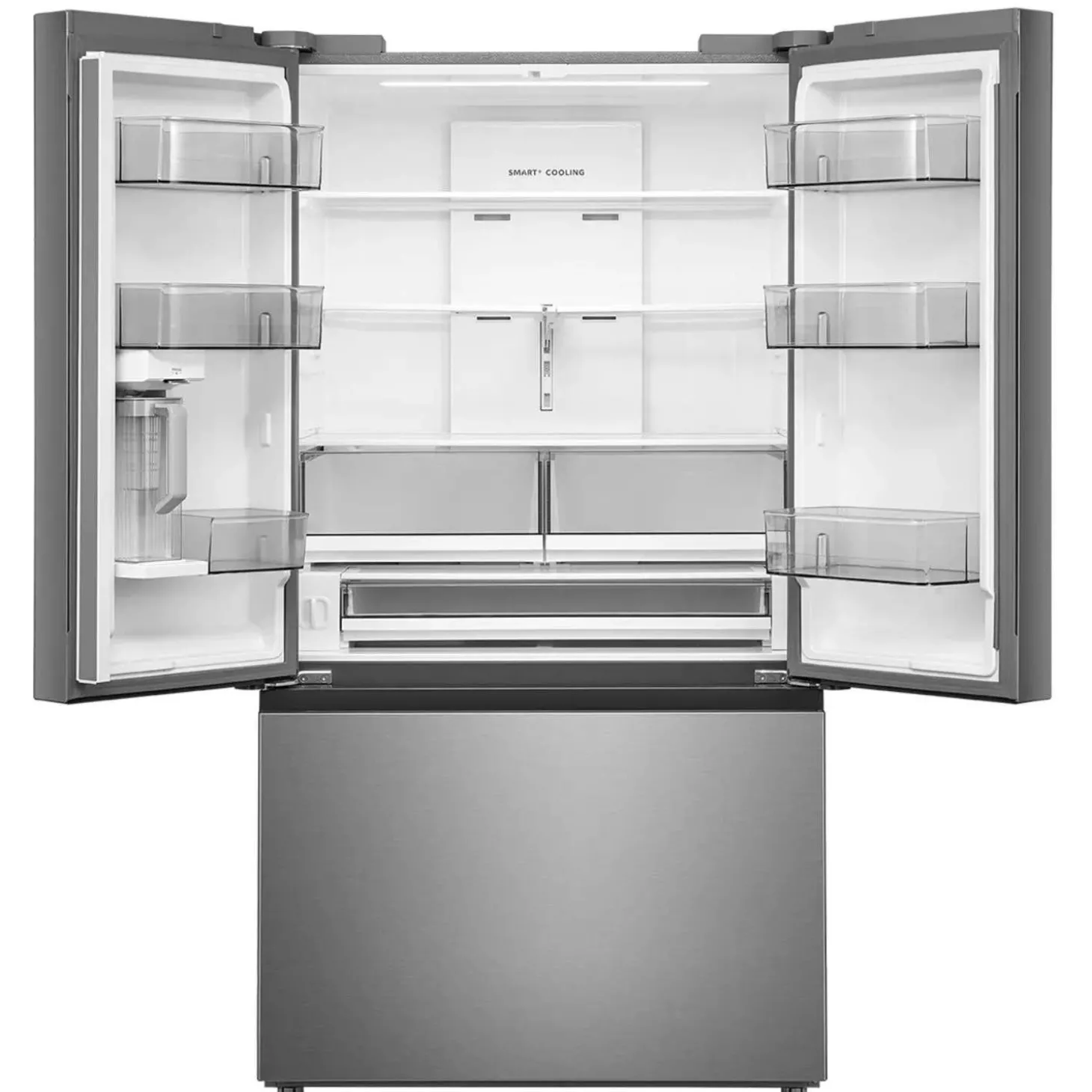 Midea Réfrigérateur 26,5 pi3 36 po Inox Portes françaises - MRF27I6BST