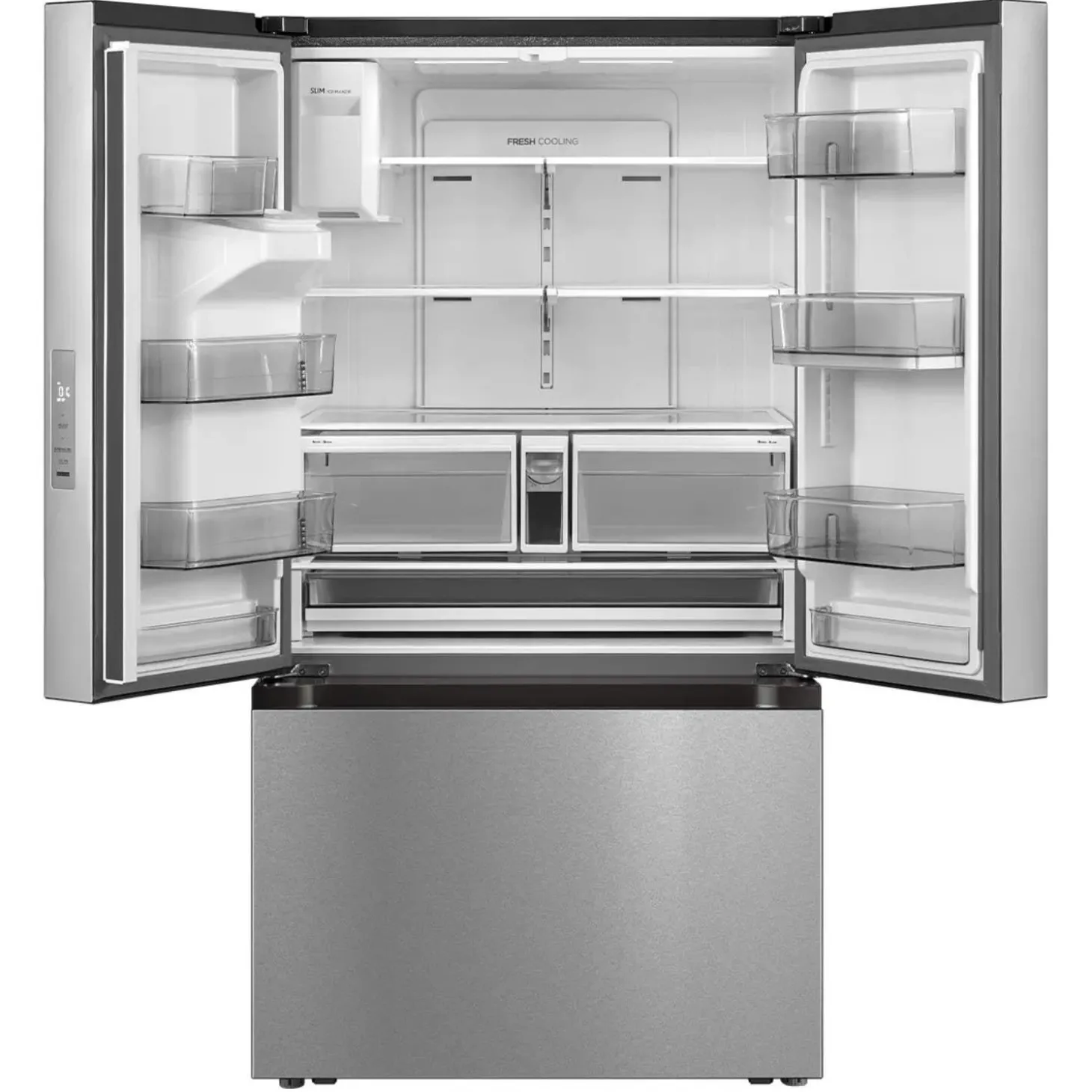 Midea Réfrigérateur 29,3 pi3 36 po Inox Portes françaises - MRF29D2AST