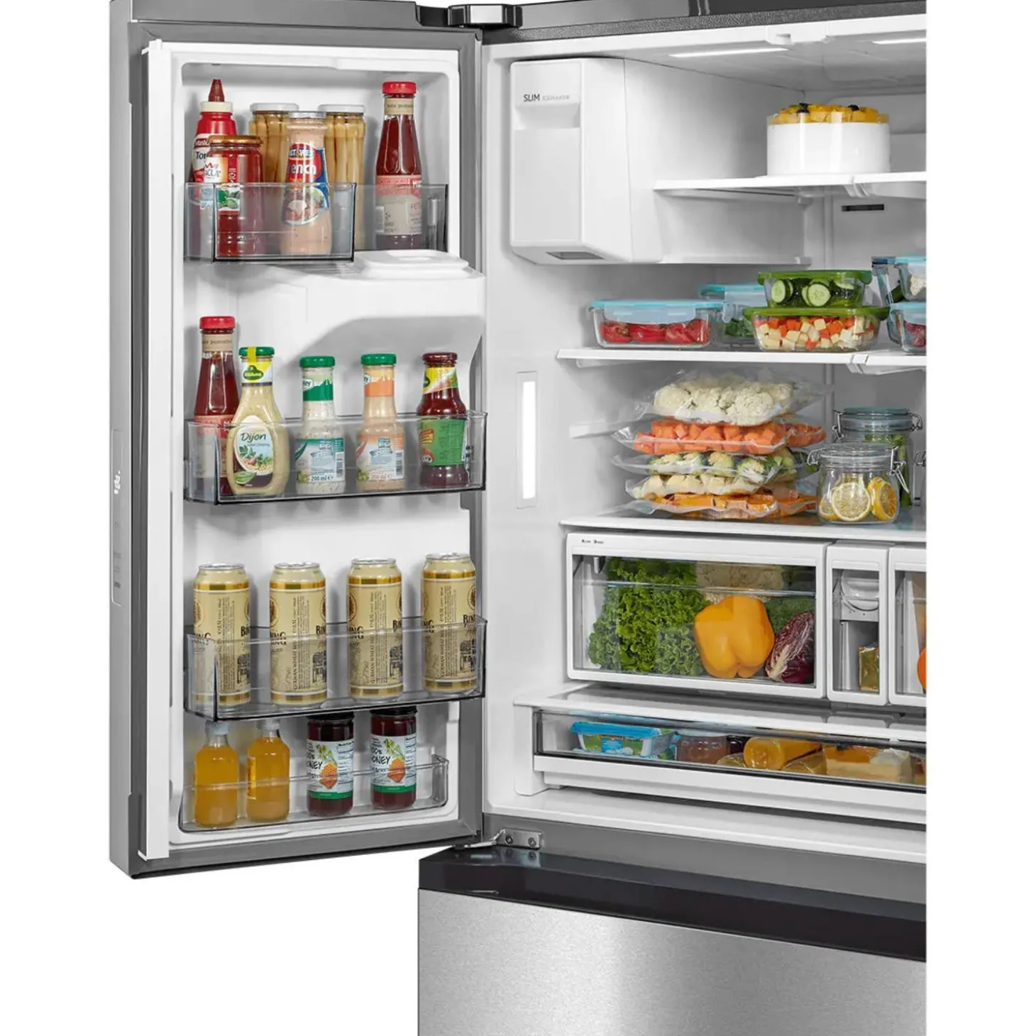 Midea Réfrigérateur 29,3 pi3 36 po Inox Portes françaises - MRF29D2AST
