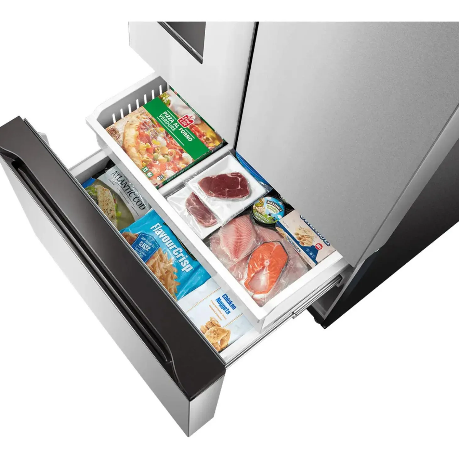 Midea Réfrigérateur 29,3 pi3 36 po Inox Portes françaises - MRF29D2AST