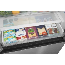 Midea Réfrigérateur 22,5 pi3 33 po Acier inoxydable Portes françaises - MRF23I7AST