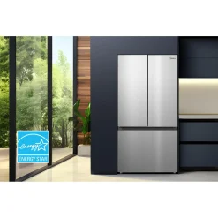 Midea Réfrigérateur 22,5 pi3 33 po Acier inoxydable Portes françaises - MRF23I7AST