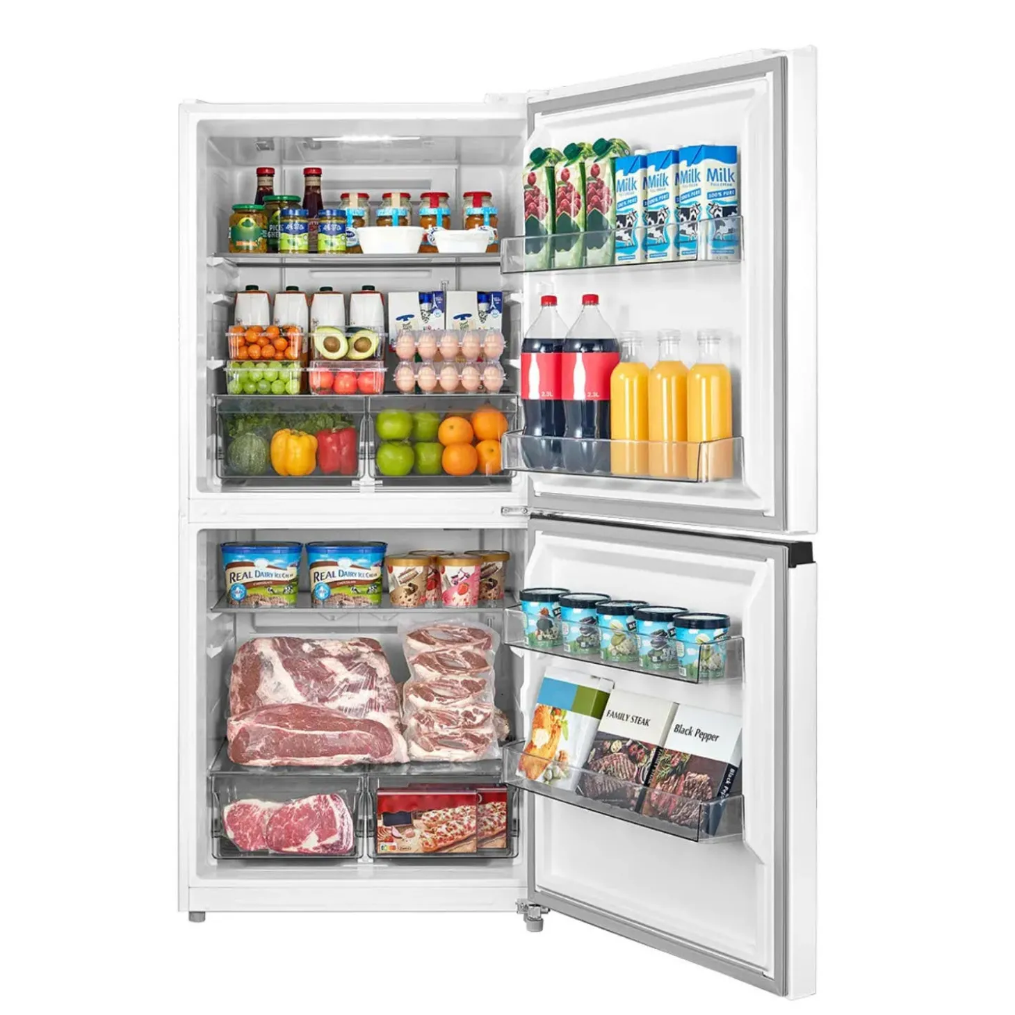 Midea Réfrigérateur/congélateur convertible 20 pi3 30 po Blanc Tout réfrigérateur - MRU21C7BWW